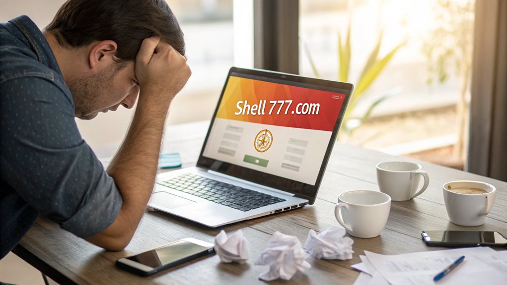 shell777 com login problems solutions